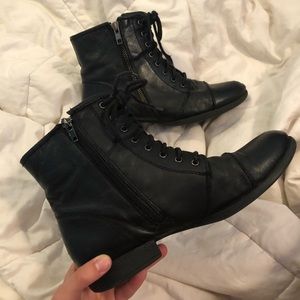 Steve Madden combat ankle boots